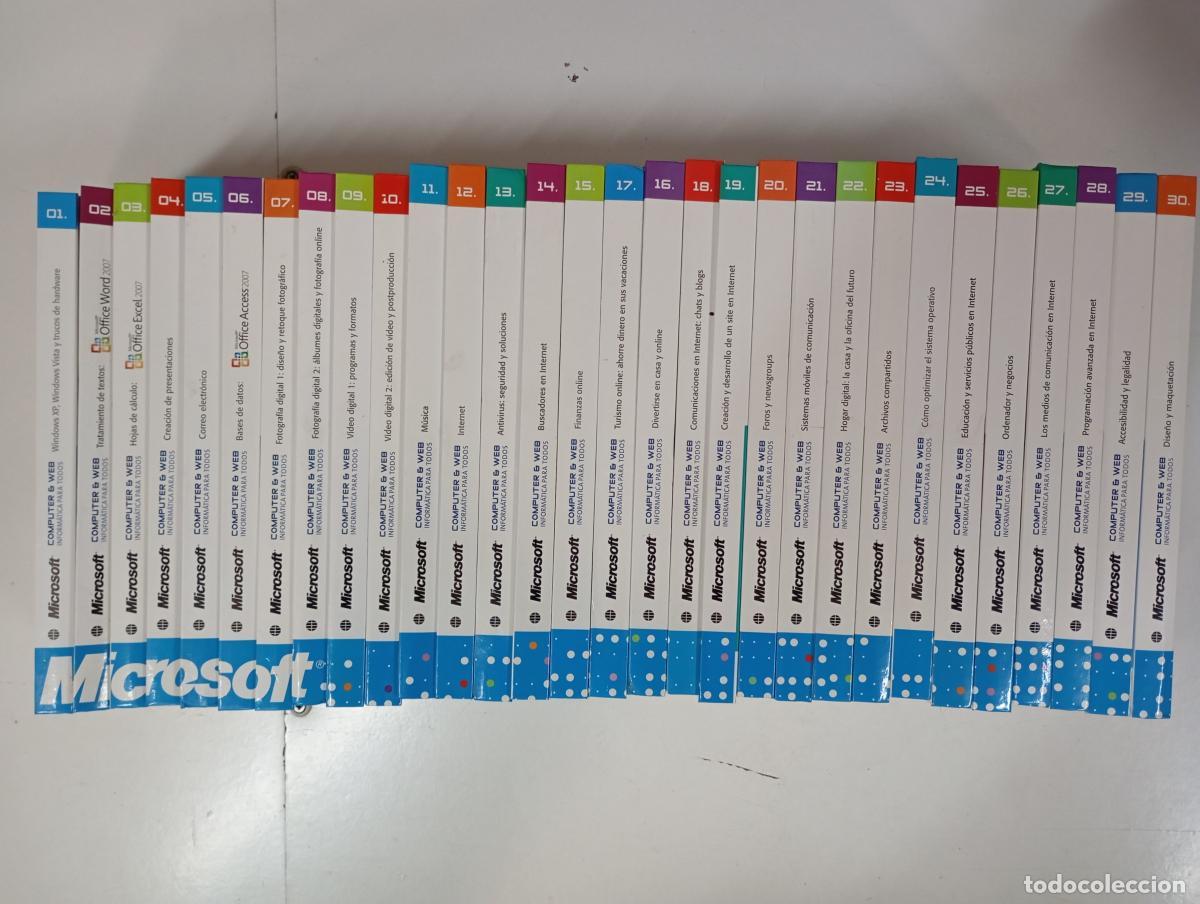 Libros: COMPUTER & WEB. INFORM&Aacute;TICA PARA TODOS. EL CURSO DEFINITIVO MICROSOFT. 30 TOMOS COLECCI&Oacute;N COMPLETA. - Foto 1