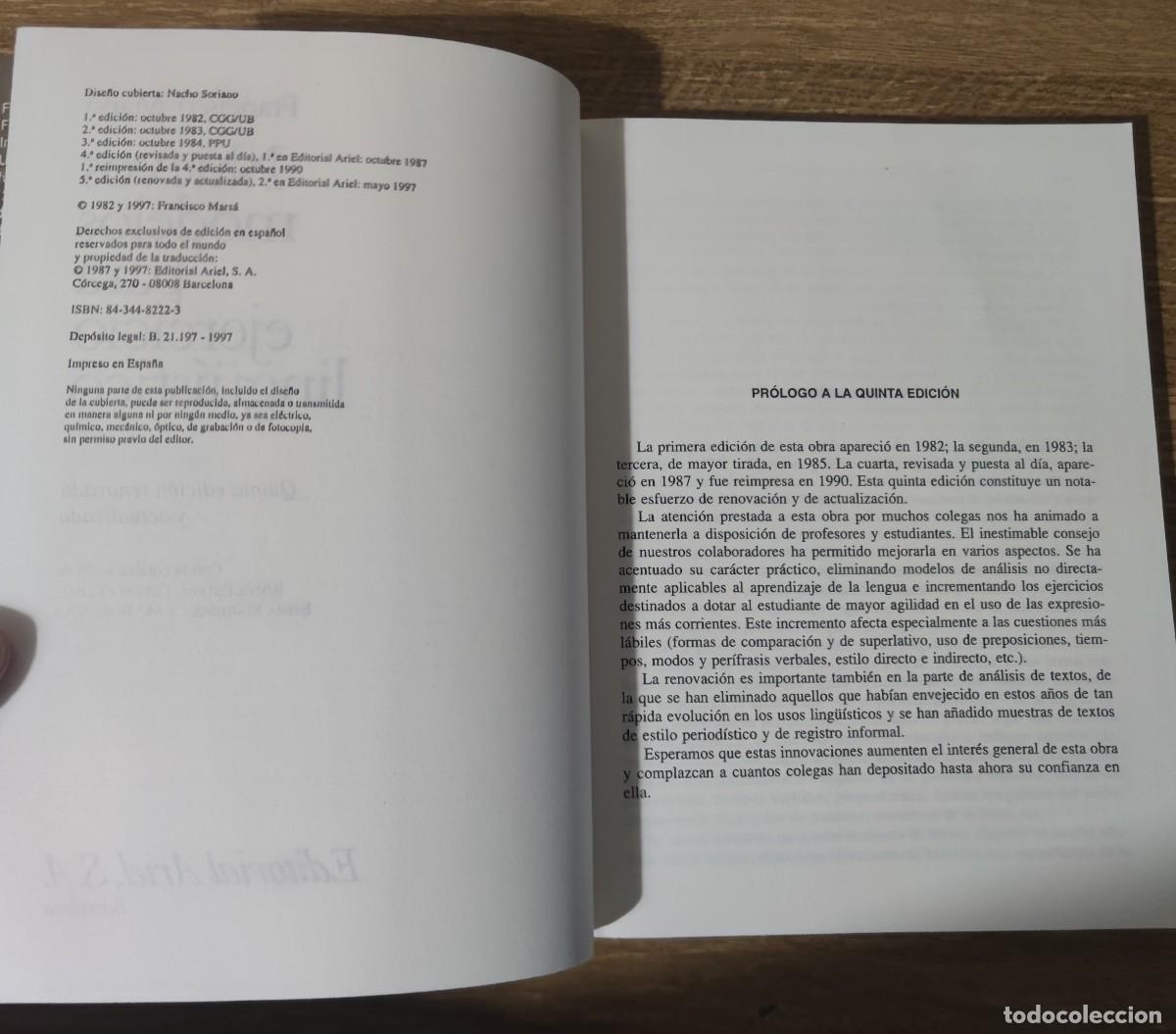Libros: Libro - Nuevos modelos para ejercicio ling&uuml;&iacute;stico (1997) Francisco Mars&aacute; - Foto 3