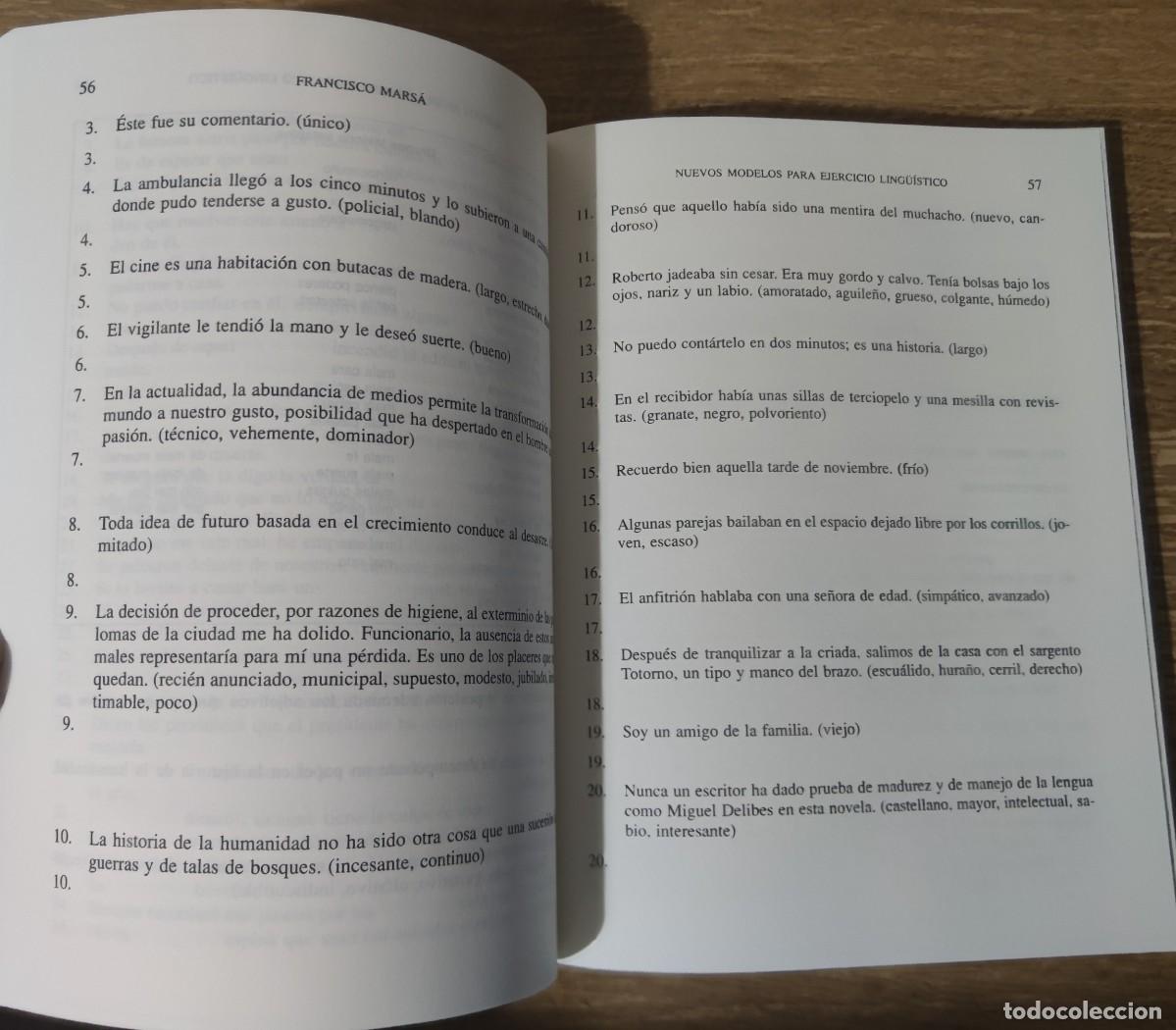 Libros: Libro - Nuevos modelos para ejercicio ling&uuml;&iacute;stico (1997) Francisco Mars&aacute; - Foto 5