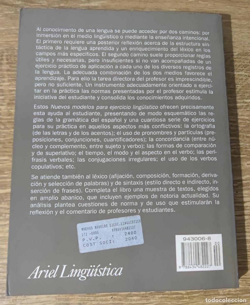Libros: Libro - Nuevos modelos para ejercicio ling&uuml;&iacute;stico (1997) Francisco Mars&aacute; - Foto 8