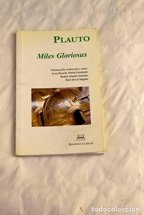 Libros: Miles gloriosus: Plauto.- Plauto - Foto 1
