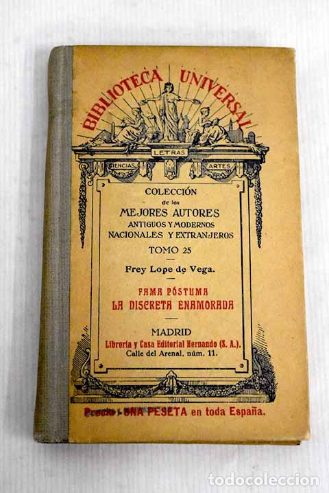 Libros: Fama p&oacute;stuma: Vega, Lope de.- Vega, Lope de