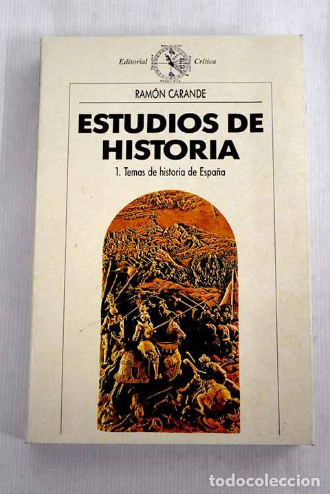 Libros: Estudios de historia, tomo I.- Carande, Ram&oacute;n - Foto 1