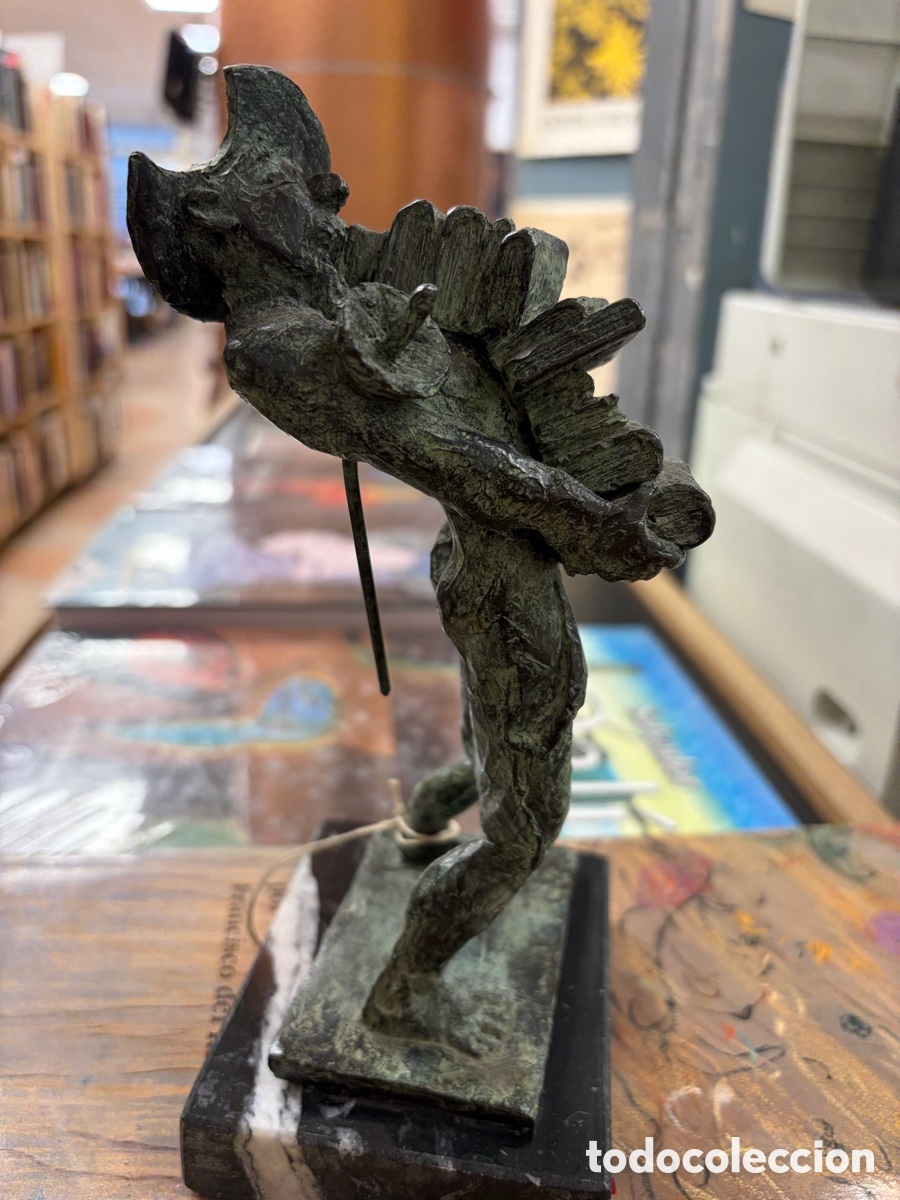 Libros: QUIJOTE LIBROS, ESCULTURA DE BRONCE - MORLA - Foto 4