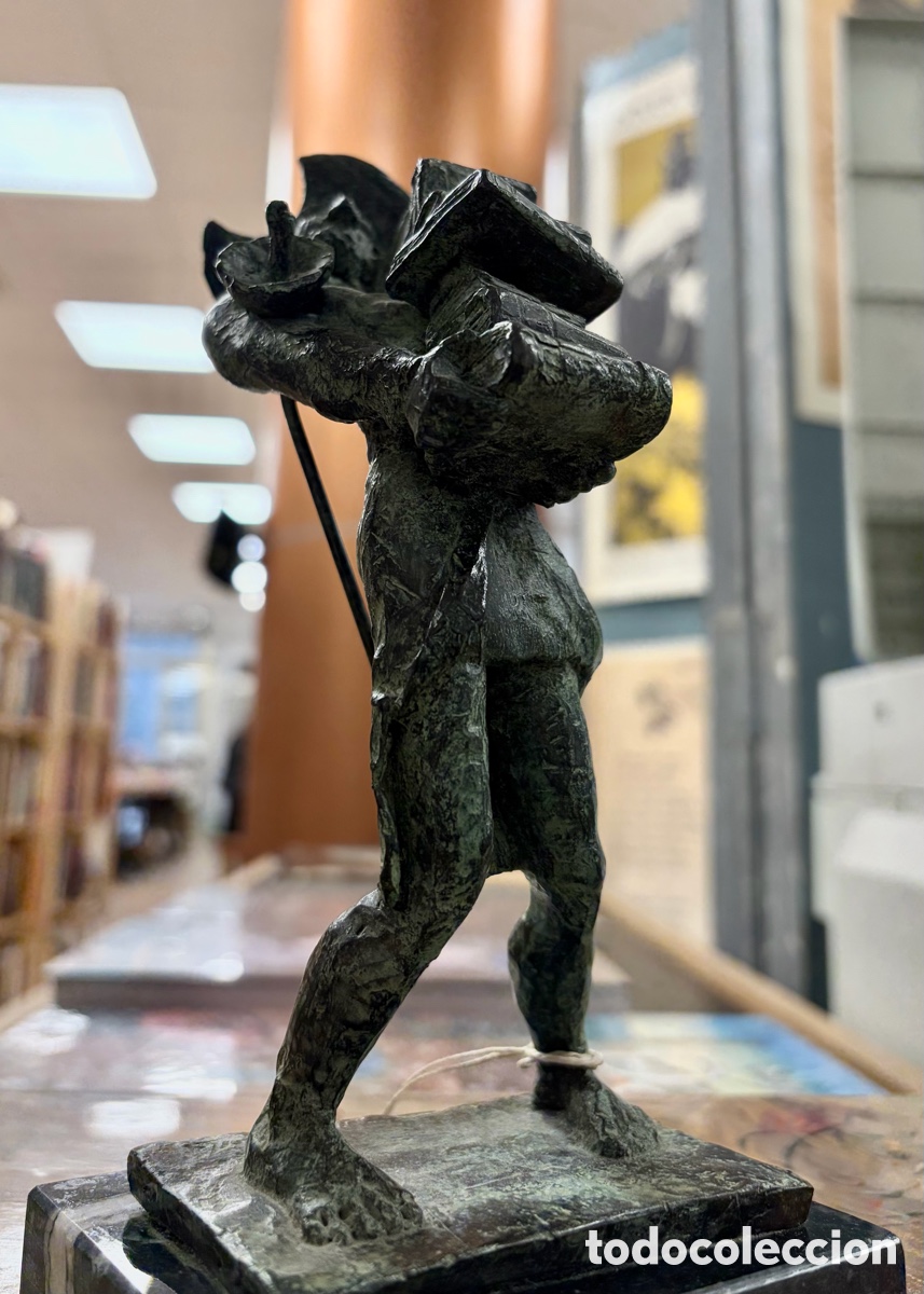 Libros: QUIJOTE LIBROS, ESCULTURA DE BRONCE - MORLA - Foto 2