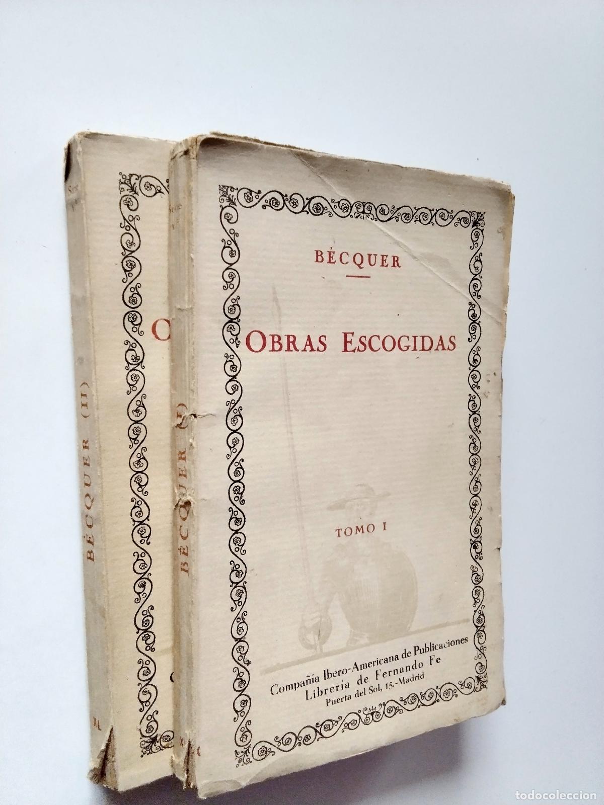 Libros: Gustavo Adolfo B&eacute;cquer - Obras escogidas. Tomos I y II - Foto 1