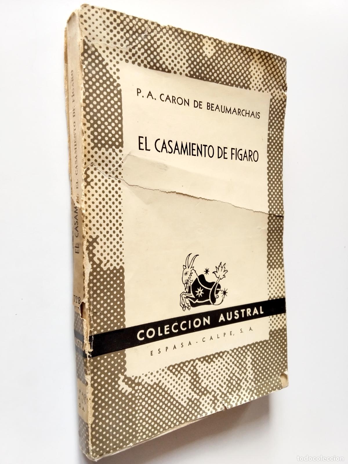 Libros: P. A. Caron de Beaumarchais - El casamiento de F&iacute;garo - Foto 1