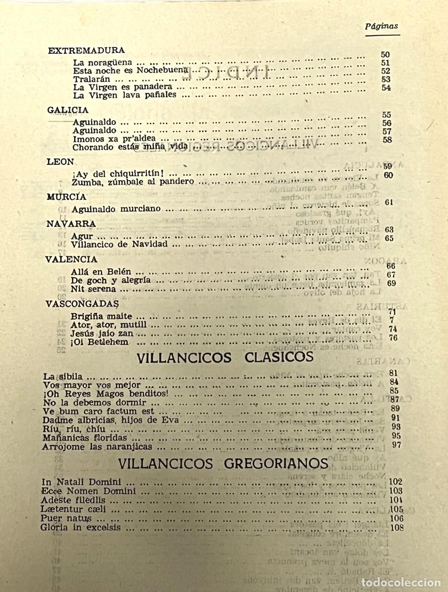 Libros: VILLANCICOS Y CANCIONES RELIGIOSAS DE NAVIDAD - Foto 3