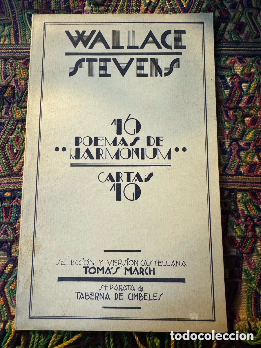 Libros: Wallace Stevens 10 poemas de Harmonium Cartas - Foto 1