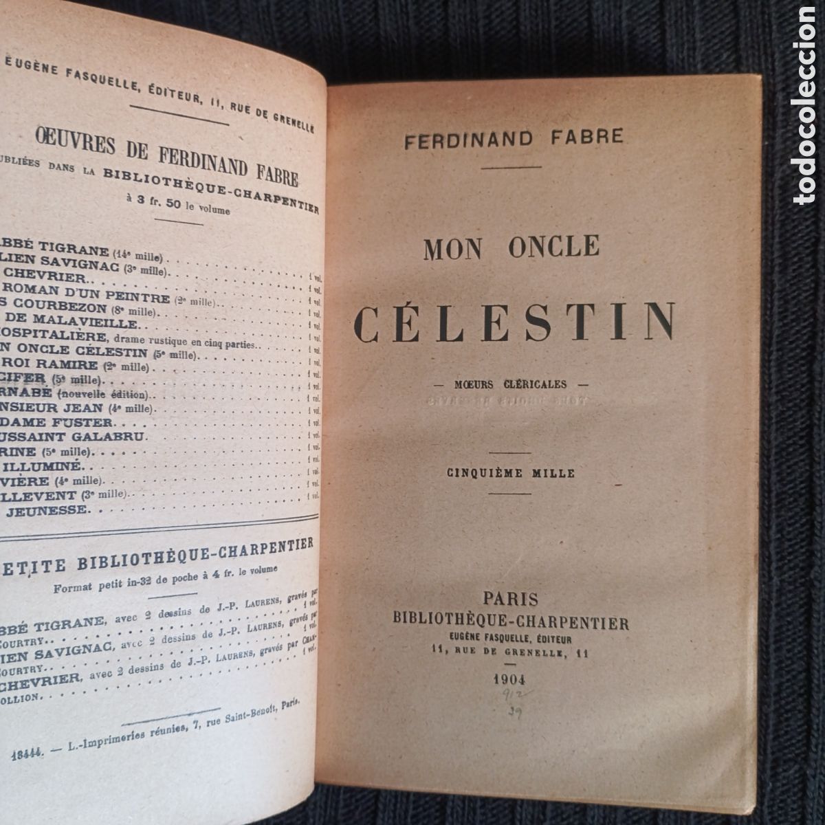 Libros: Mon Oncle Celestin - Fabre, Ferdinand
