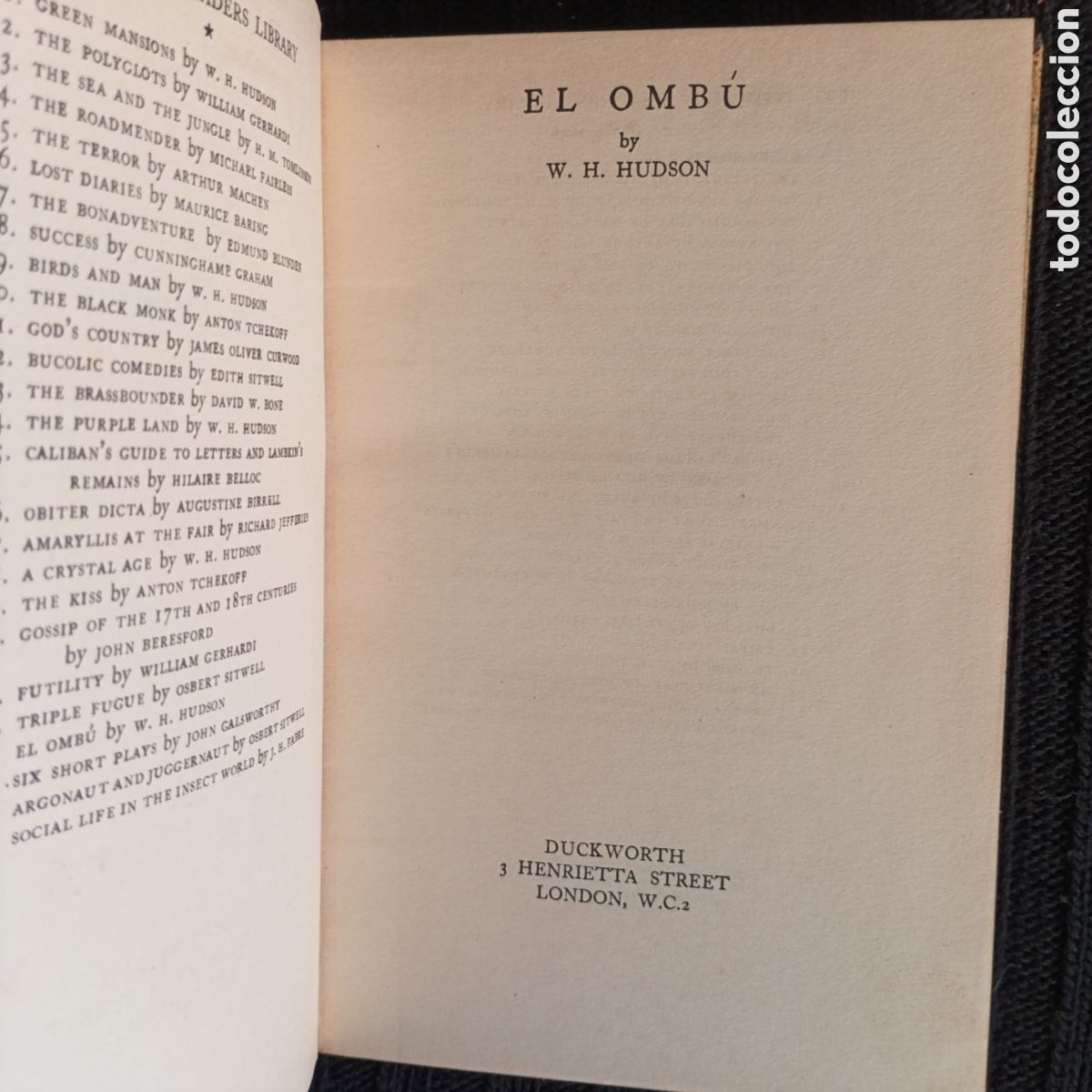 Libros: El Ombu - W. H. Hudson - Foto 1