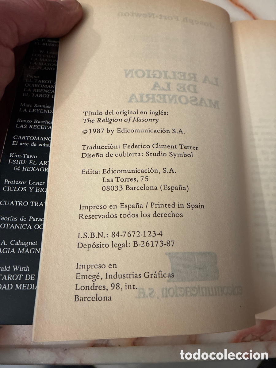 Libros: La religi&oacute;n de la Masoner&iacute;a - Foto 3