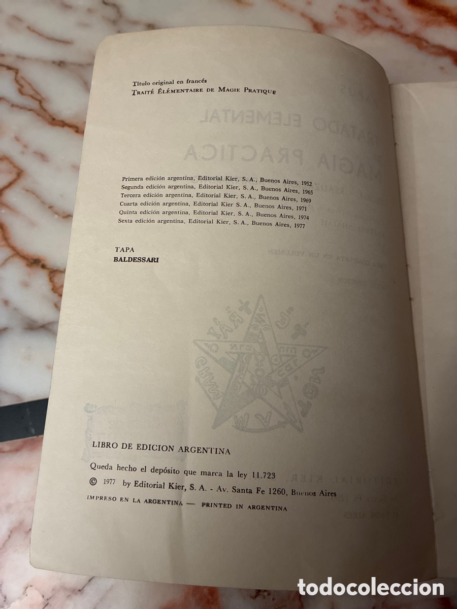 Libros: Tratado elemental de magia practica- Papus - Foto 4