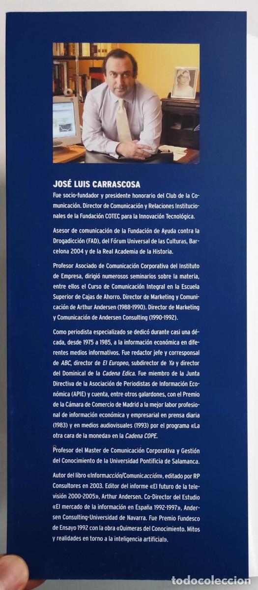 Libros: JOS&Eacute; LUIS CARRASCOSA. LAS HUELLAS DE UN COMUNICADOR. - Foto 2