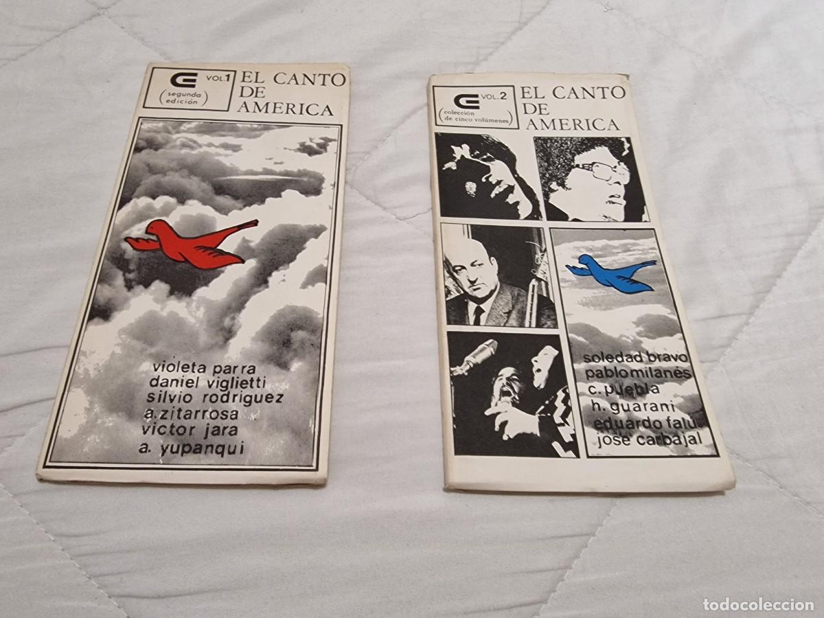 Livros em segunda m&atilde;o: Lote 2123. Libro &rdquo;El canto de Am&eacute;rica&rdquo;, Vol. 1 y 2