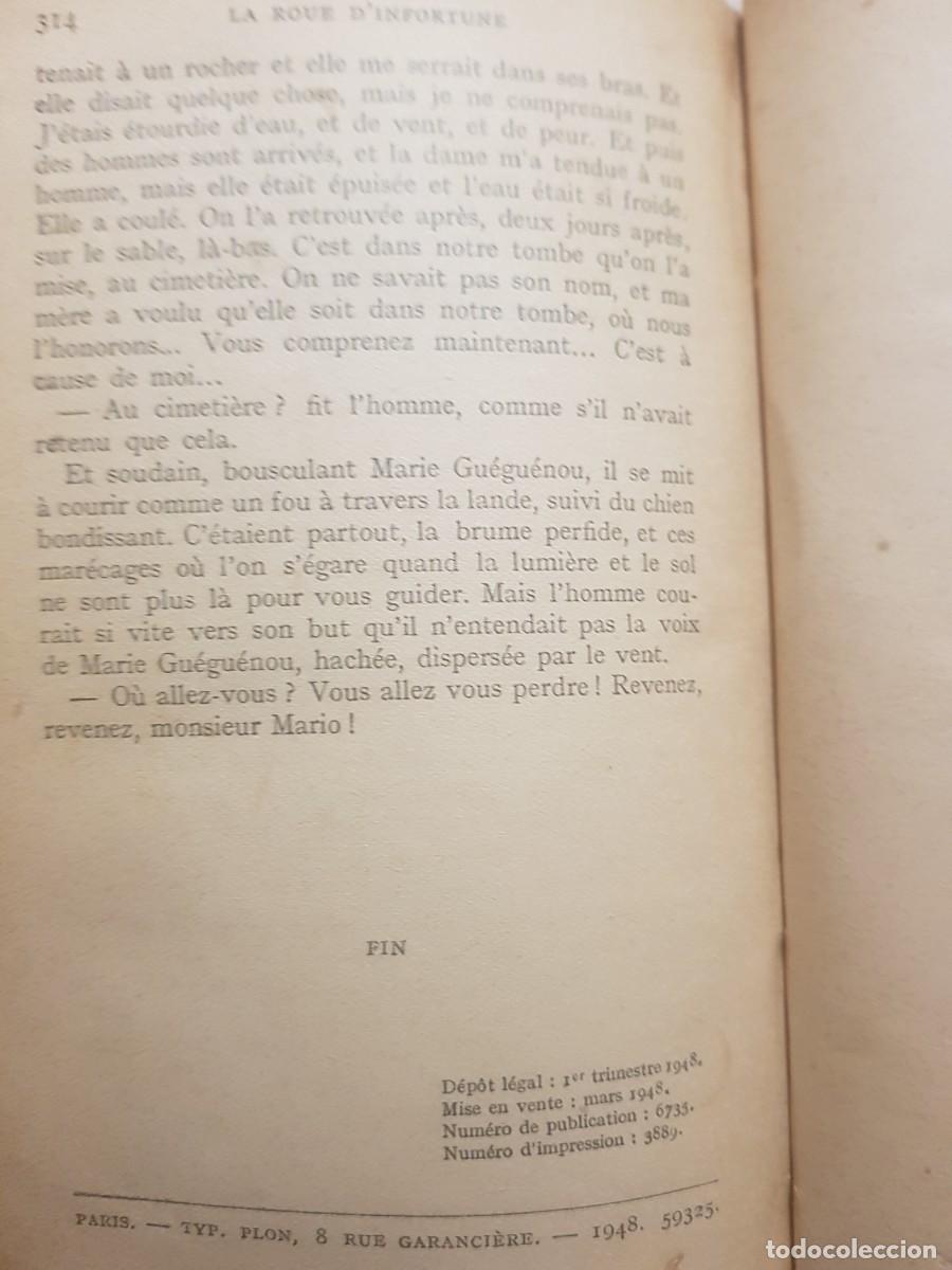 Libros: GERMAINE BEAUMONT - LA ROUE DINFORTUNE - LIB. PLON - 1948 - Foto 15