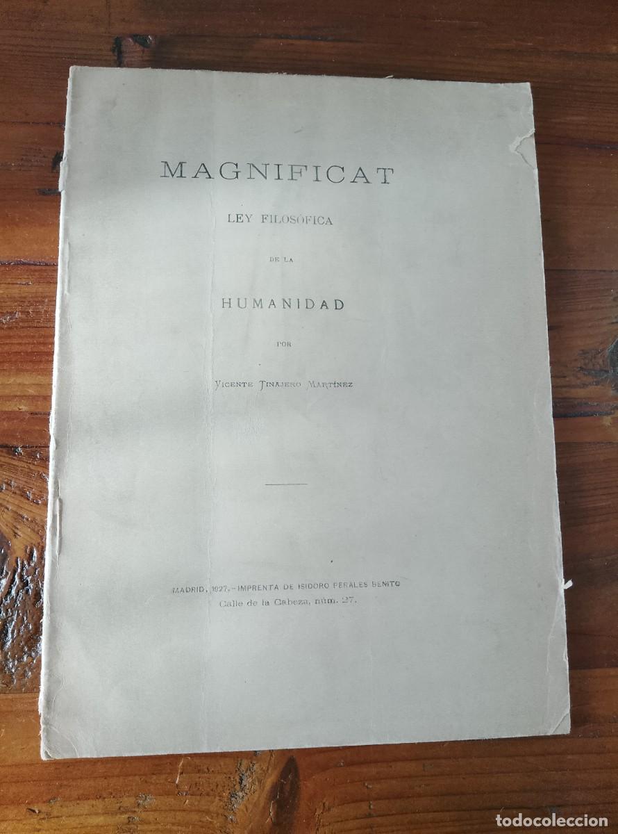 Libri di seconda mano: Vicente Tinajero Mart&iacute;nez - MAGNIFICAT. LEY FILOSOFICA DE LA HUMANIDAD