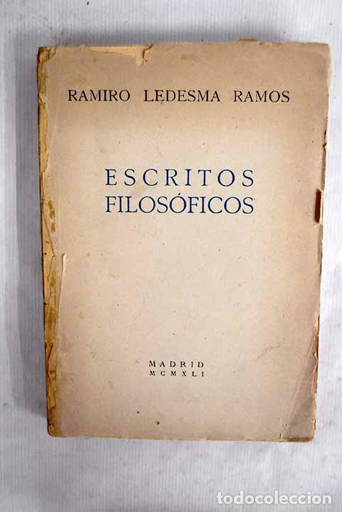 Libros: Escritos filos&oacute;ficos.- Ledesma Ramos, Ramiro - Foto 1