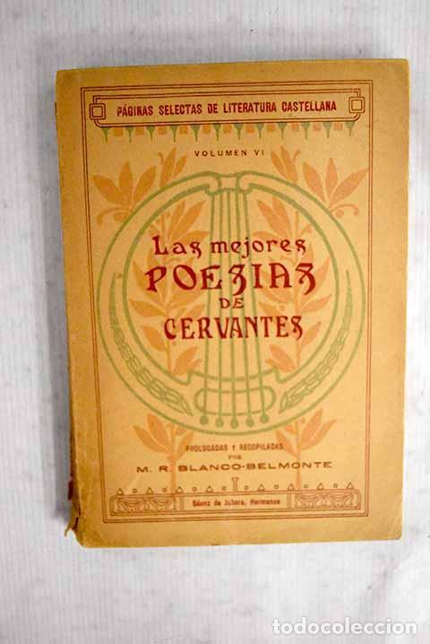 Libros: Las mejores poes&iacute;as de Cervantes.- Cervantes Saavedra, Miguel de
