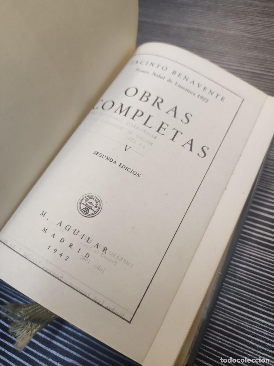 Libros: Obras Completas (V - Edici&oacute;n Aguilar) Jacinto Benavente - Foto 2