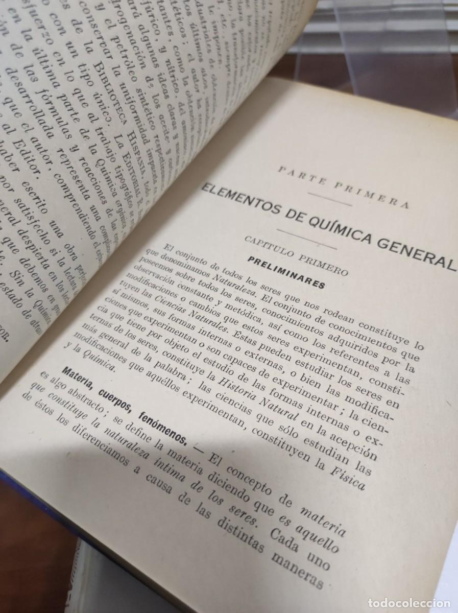 Libros: Qu&iacute;mica General Aplicada Luis Postigo Ram&oacute;n Sopena (Bibl. Hispania) - Foto 2