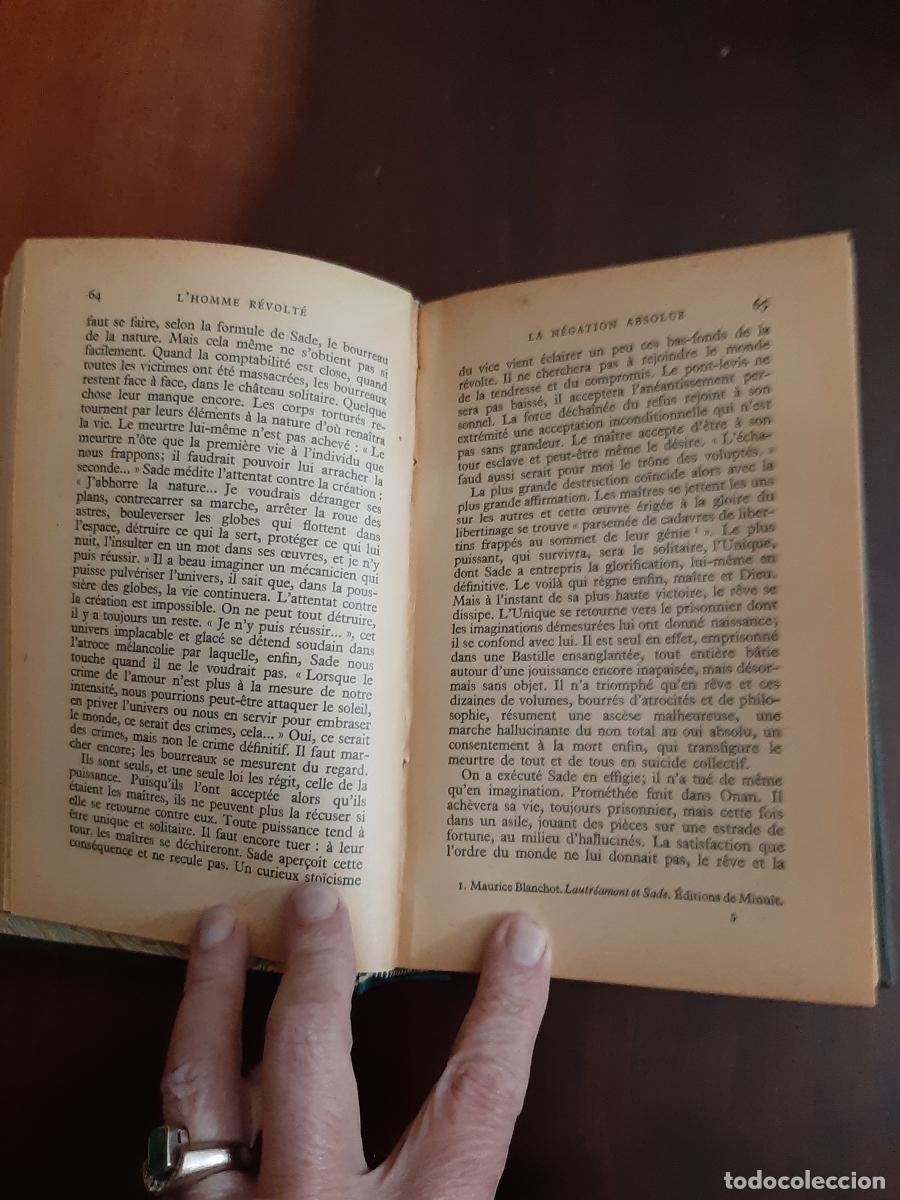 Libros: LHomme Revolt&eacute; - Albert Camus - Foto 4