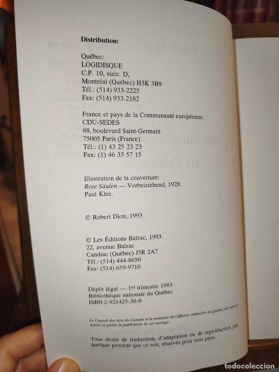 Libros: Le structuralisme litt&eacute;raire en France - Dion, Robert - Foto 5