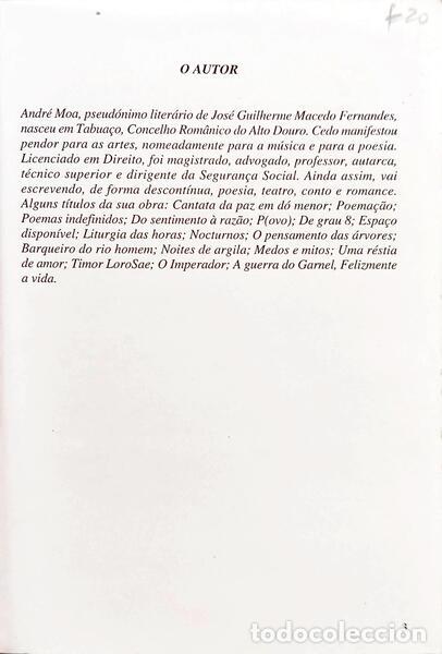 Libros: MOA. (Andr&eacute;) - NOITES DE ARGILA. - Foto 2