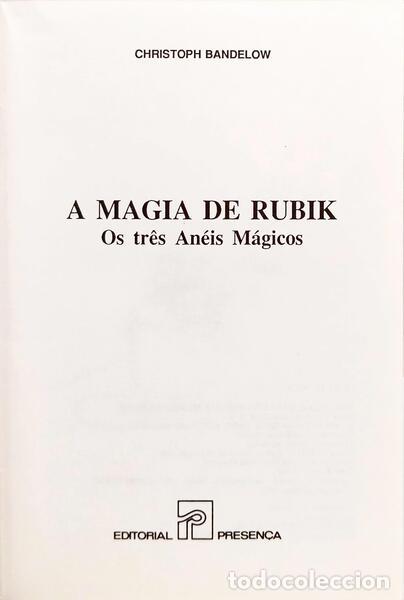 Libros: BANDELOW. (Christoph) - A MAGIA DE RUBIK. - Foto 2