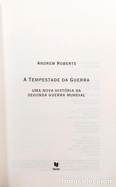 Libros: ROBERTS. (Andrew) - A TEMPESTADE DA GUERRA. [1.&ordf; EDI&Ccedil;&Atilde;O] - Foto 2