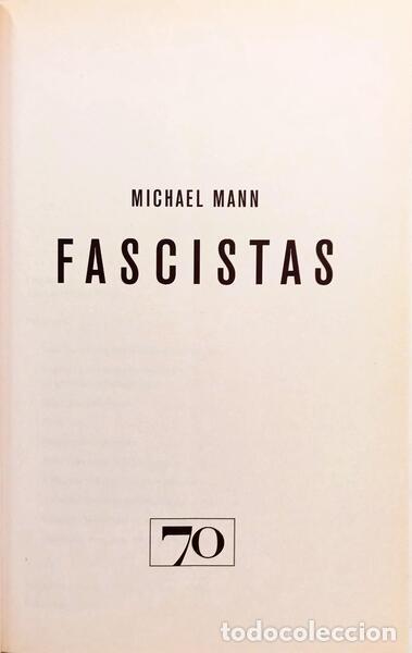Libros: MANN. (Michael) - FASCISTAS. - Foto 2