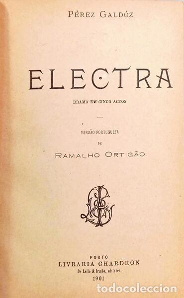 Libros: GALD&Oacute;Z. (P&eacute;rez) - ELECTRA. - Foto 2