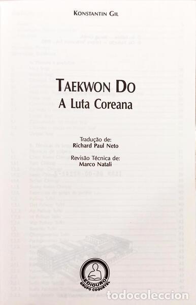 Libros: GIL. (Konstantin) - TAEKWON DO: A LUTA COREANA. - Foto 2