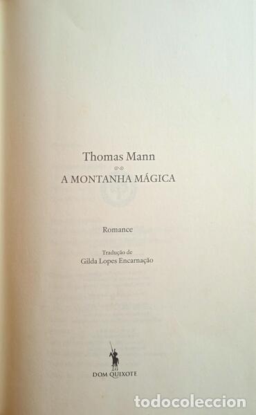Libros: MANN. (Thomas) - A MONTANHA M&Aacute;GICA. [1.&ordf; EDI&Ccedil;&Atilde;O] - Foto 2