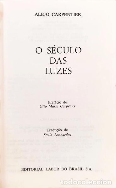 Libros: CARPENTIER. (Alejo) - O S&Eacute;CULO DAS LUZES. - Foto 2
