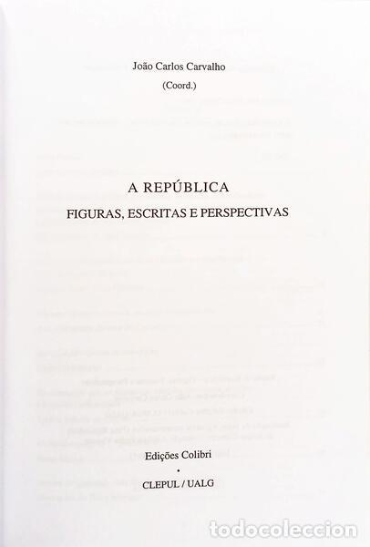 Libros: CARVALHO. (Jo&atilde;o Carlos) - A REP&Uacute;BLICA: FIGURAS, ESCRITAS E PERSPECTIVA. - Foto 2