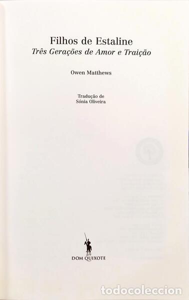 Libros: MATTHEWS. (Owen) - FILHOS DE ESTALINE. - Foto 2