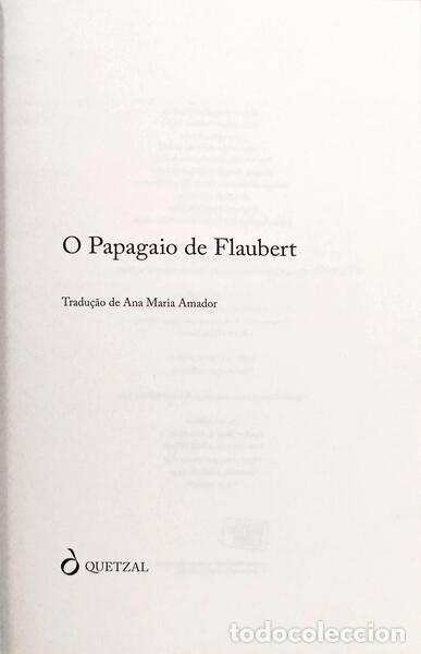 Libros: BARNES. (Julian) - O PAPAGAIO DE FLAUBERT. - Foto 2