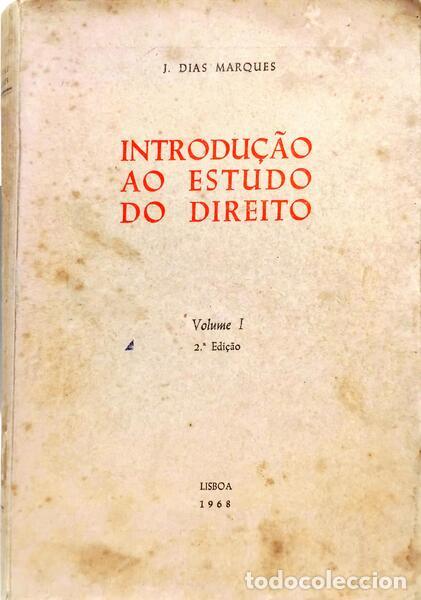 Libros: DIAS MARQUES. (J.) - INTRODU&Ccedil;&Atilde;O AO ESTUDO DO DIREITO. - Foto 1