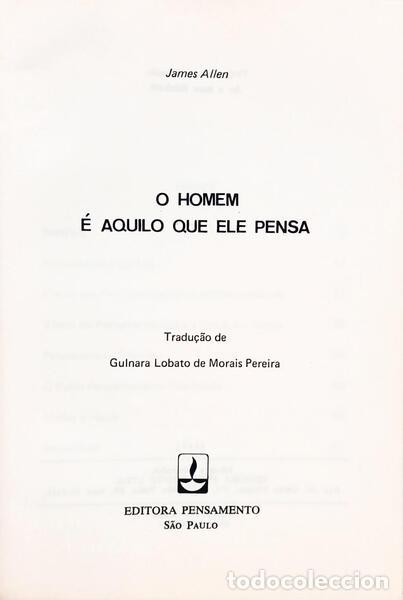Libros: ALLEN. (James) - O HOMEM &Eacute; AQUILO QUE ELE PENSA. - Foto 2