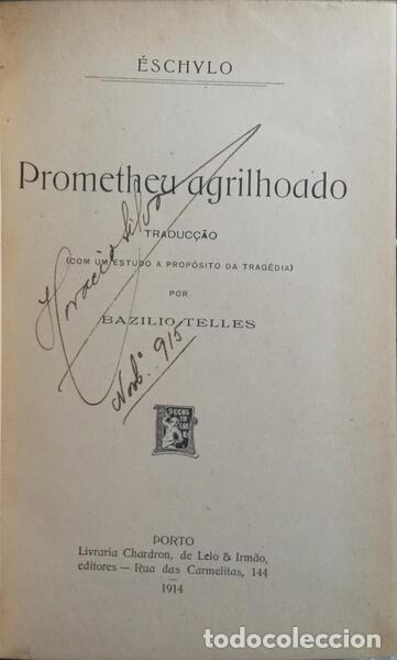 Libros: &Eacute;SQUILO. - PROMETEU GRILHOADO. - Foto 2