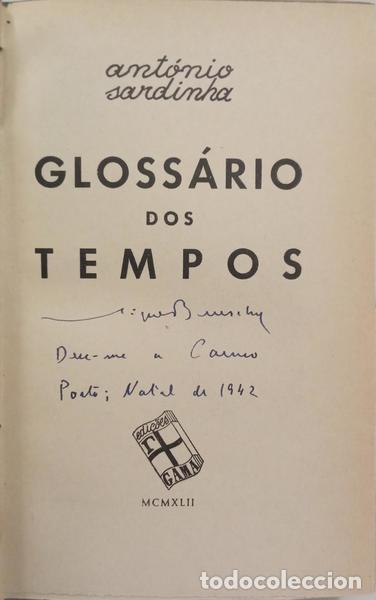 Libros: SARDINHA. (Ant&oacute;nio) - GLOSS&Aacute;RIO DOS TEMPOS. - Foto 1