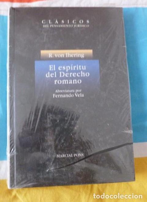 Livros em segunda m&atilde;o: El esp&iacute;ritu del Derecho romano de R. von Ihering Cl&aacute;sicos del pensamiento jur&iacute;dico Vela, Fernando -