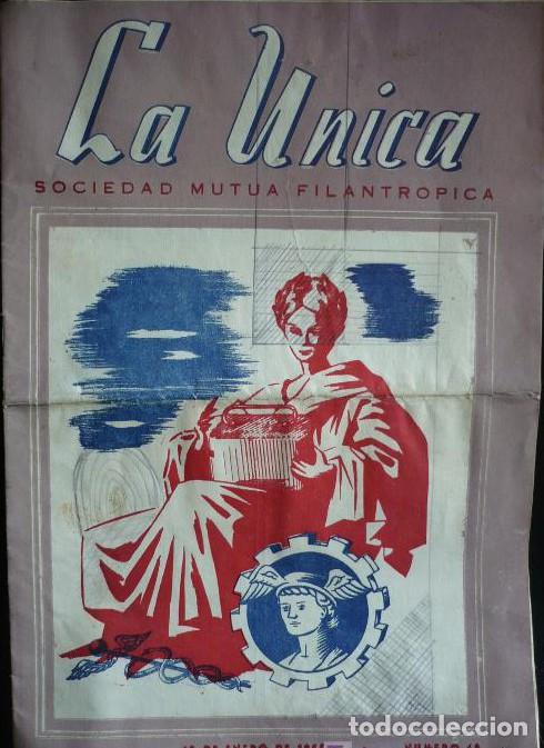 B&uuml;cher: LA UNICA. SOCIEDAD MUTUA FILANTROPICA. ENERO 1955. N&ordm;68 16 PAG. -