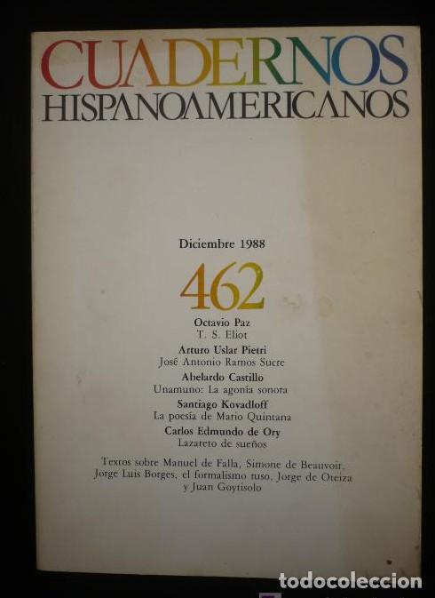 Livres: CUADERNOS HISPANOAMERICANOS. 462. 1988 -