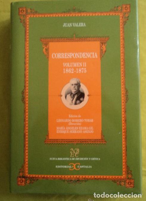 Livros em segunda m&atilde;o: JUAN VALERA. CORRESPONDENCIA. VOL.3 1862-1875 E. CASTALIA.2003 620 PAG -