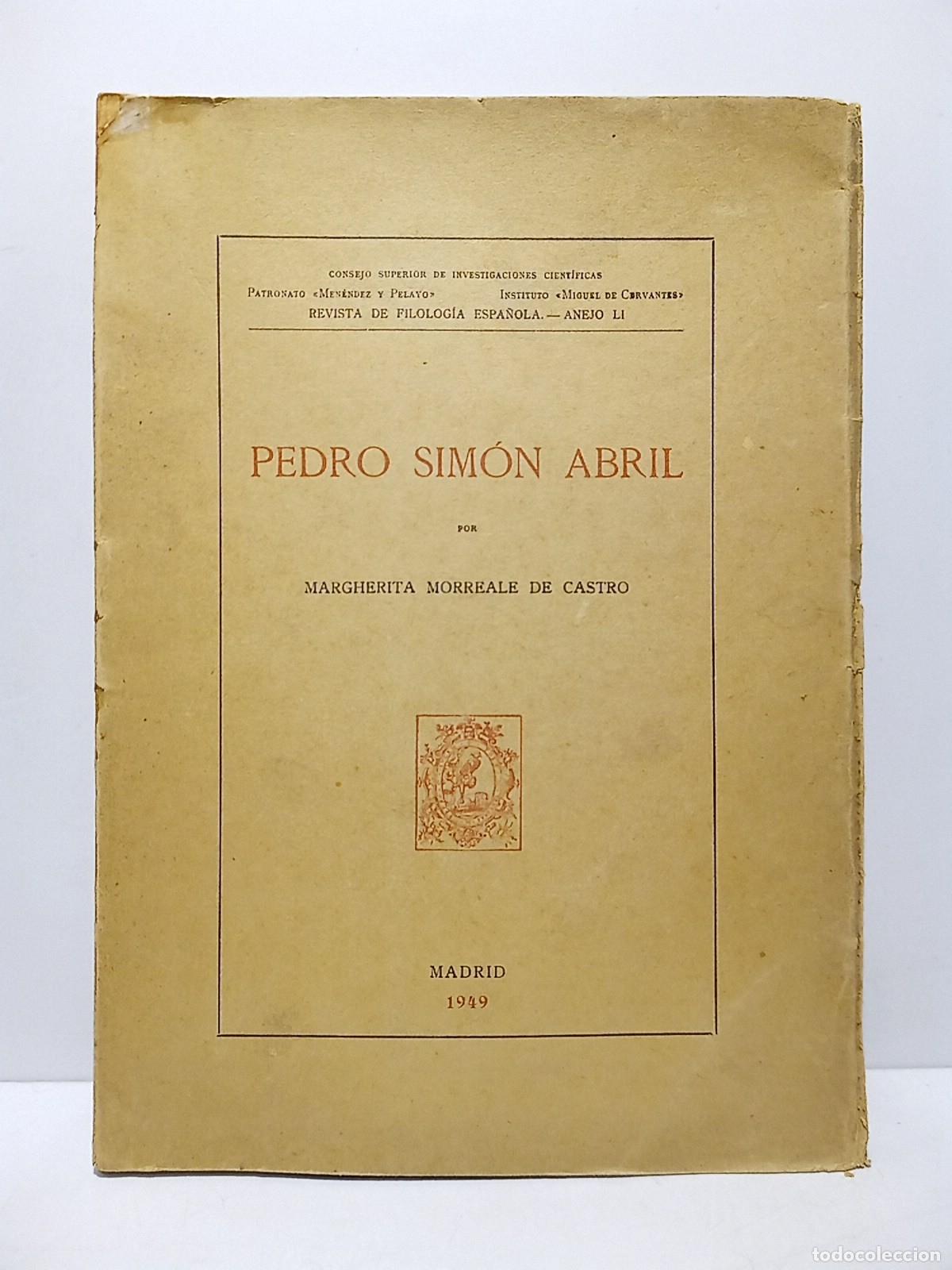 Libros: MORREALE DE CASTRO, Margherita - Pedro Sim&oacute;n Abril - Foto 1
