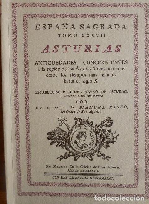 Livros em segunda m&atilde;o: Espa&ntilde;a Sagrada. Tomo XXXVII . Asturias. Antiguedades Concernientes a la Regi&oacute;n de los Astures M. R -