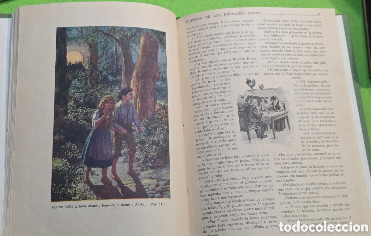 Libros: Cuentos de los hermanos grimm. Ed sopena.1942 - Foto 4
