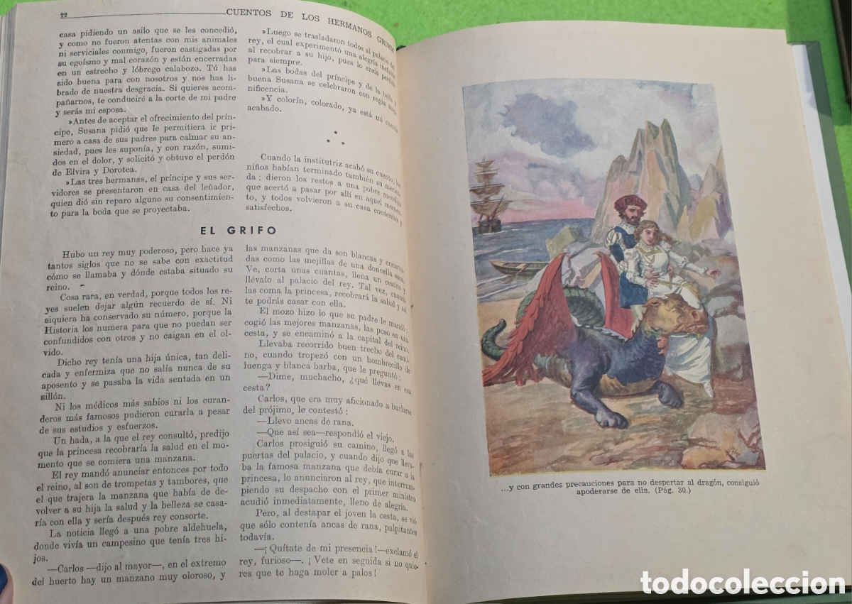 Libros: Cuentos de los hermanos grimm. Ed sopena.1942 - Foto 5